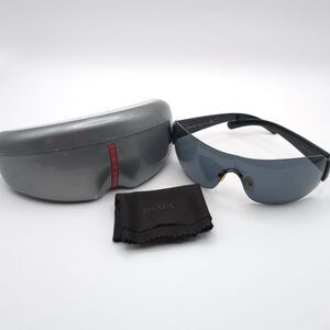 Prada SPS 07F 1AB-1A1 125 Black Sunglasses w/Case VINTAGE Italy Made Y2K